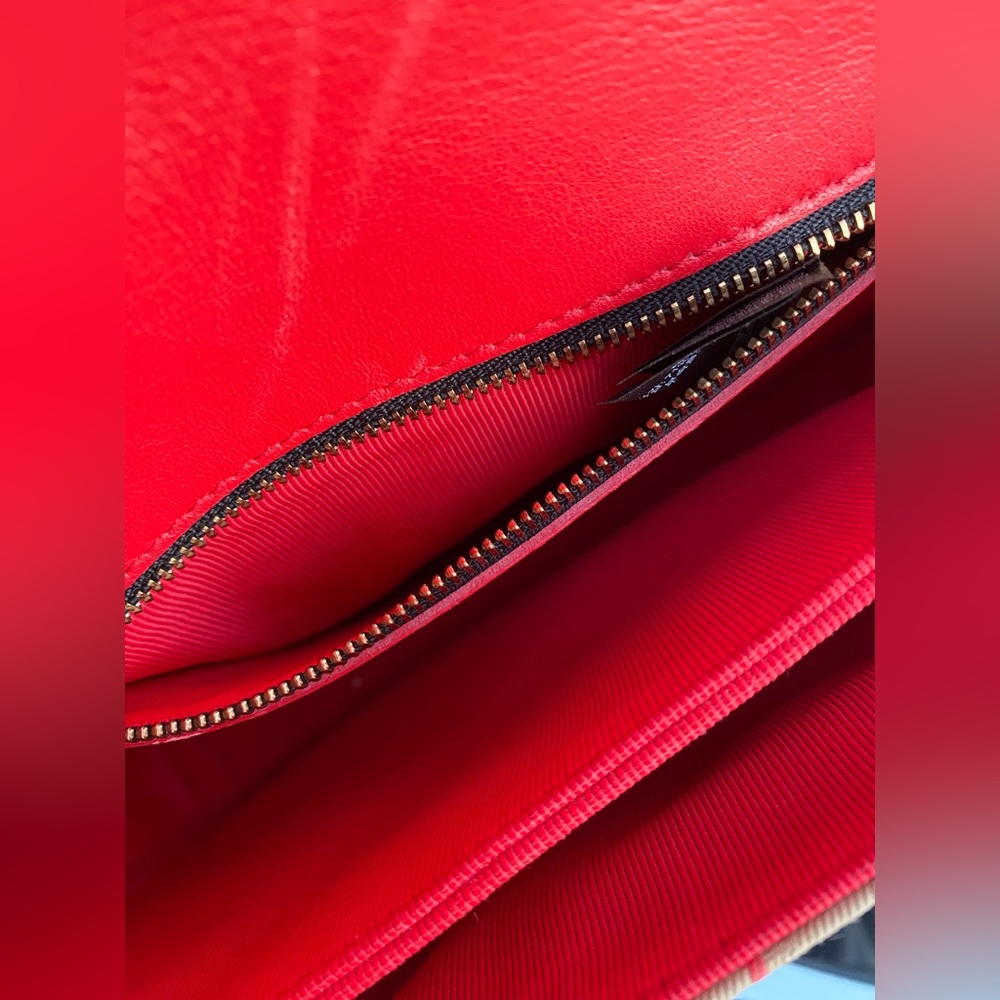 BURBERRY PATENT 1983 KNIGHT CHECK LINK SHOULDER BAG - Picture 9 of 12